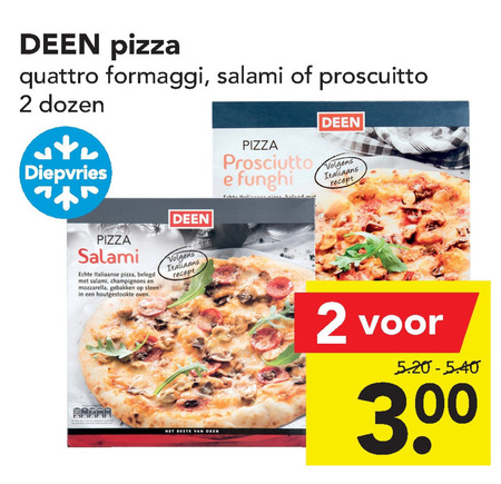 Deen Huismerk Diepvriespizza Folder nbieding Bij Deen Details