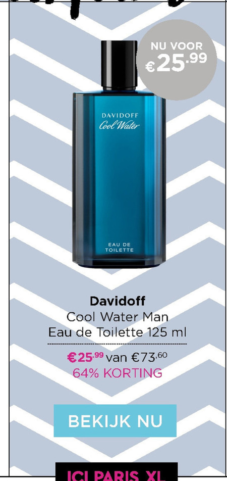 Davidoff   eau de toilette folder aanbieding bij  Ici Paris XL - details