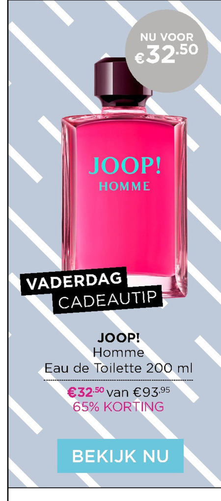 Joop   eau de toilette folder aanbieding bij  Ici Paris XL - details