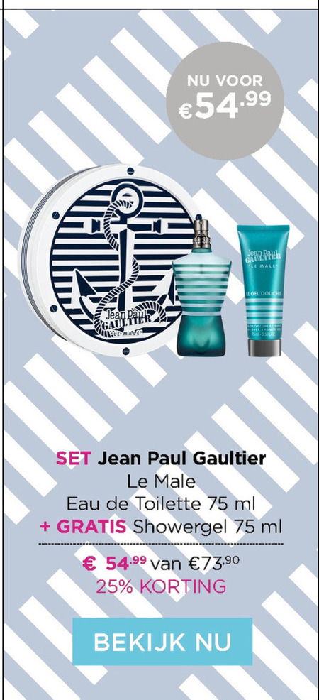 Jean Paul Gaultier   parfum geschenkset folder aanbieding bij  Ici Paris XL - details