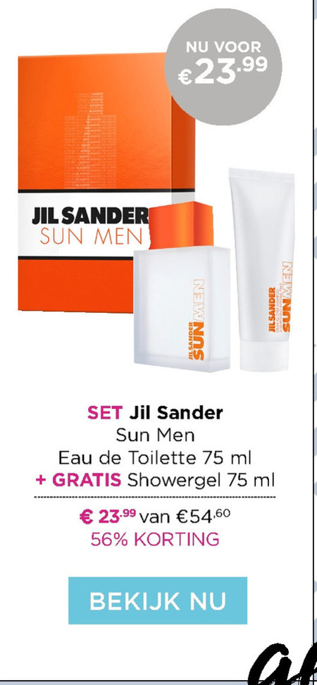 Jil Sander   parfum geschenkset folder aanbieding bij  Ici Paris XL - details