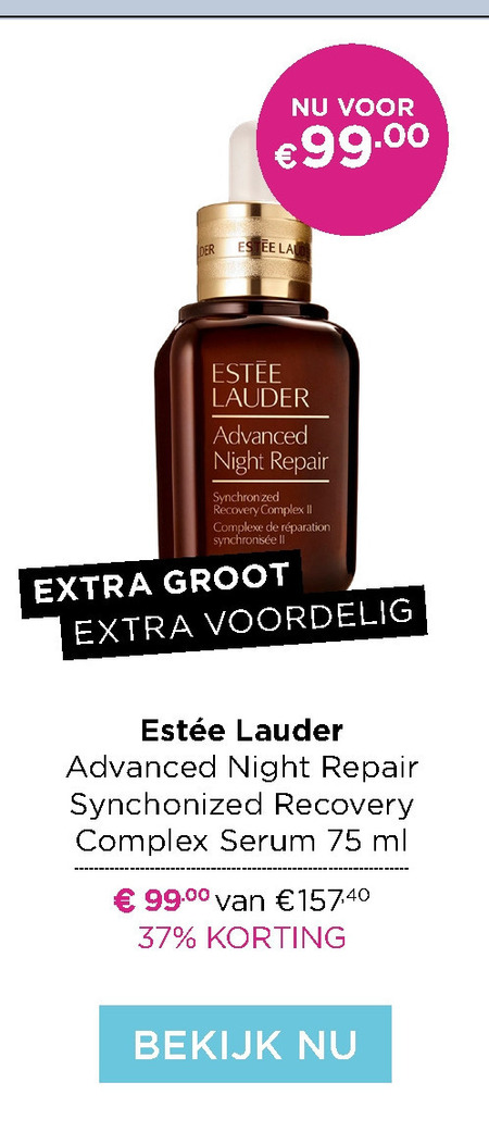 Estee Lauder   nachtcreme folder aanbieding bij  Ici Paris XL - details