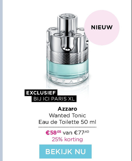 Azzaro   eau de toilette folder aanbieding bij  Ici Paris XL - details