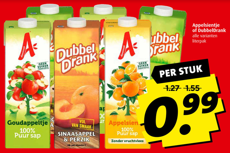 Dubbeldrank   fruitdrank folder aanbieding bij  Boni - details