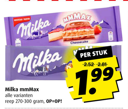 Milka   chocolade folder aanbieding bij  Boni - details