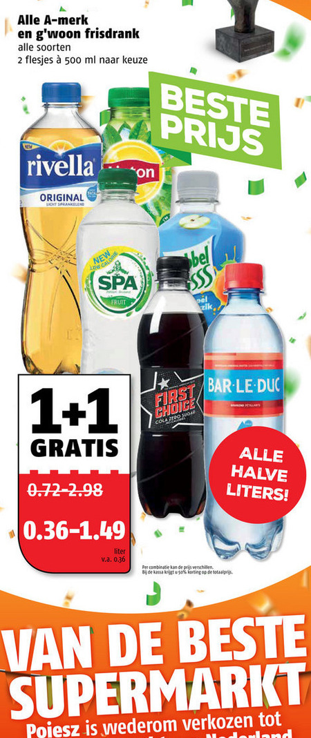 Pepsi   ice tea, cola folder aanbieding bij  Poiesz - details