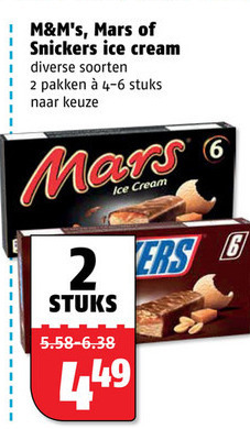 Snickers   ijsreep folder aanbieding bij  Poiesz - details