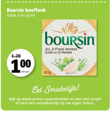 Boursin   roomkaas folder aanbieding bij  Poiesz - details