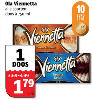 Ola Viennetta   ijstaart folder aanbieding bij  Poiesz - details