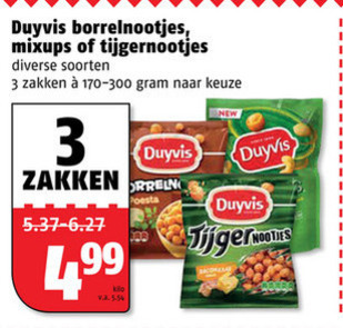 Duyvis   borrelnootjes folder aanbieding bij  Poiesz - details