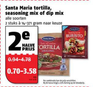 Santa Maria   dipsaus, maaltijdmix folder aanbieding bij  Poiesz - details