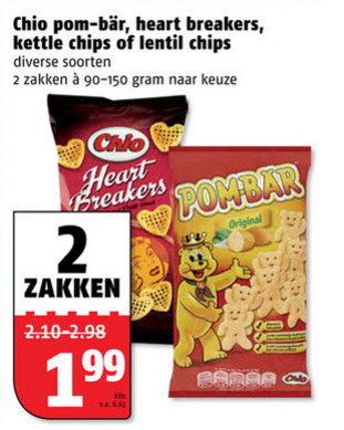 Chio   zoutje, chips folder aanbieding bij  Poiesz - details