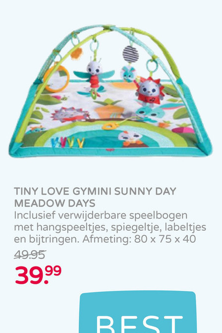 Tiny Love   babygym folder aanbieding bij  Prenatal - details