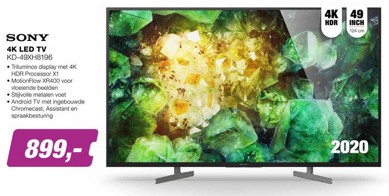 Sony   4k ultrahd televisies folder aanbieding bij  EP Electronic Partner - details