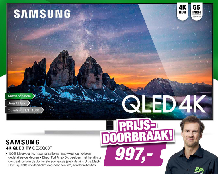 Samsung   4k ultrahd televisies folder aanbieding bij  EP Electronic Partner - details