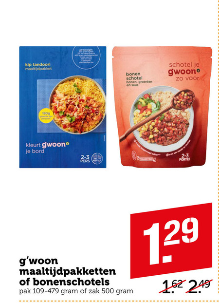 Gwoon   maaltijdmix, bonen folder aanbieding bij  Coop - details