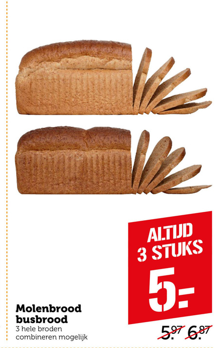 Molenbrood   brood folder aanbieding bij  Coop - details