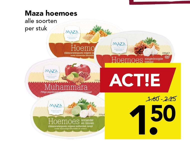 Maza   houmous folder aanbieding bij  Deen - details