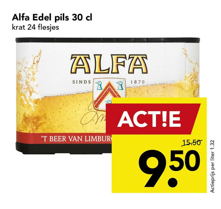 Alfa   krat bier folder aanbieding bij  Deen - details