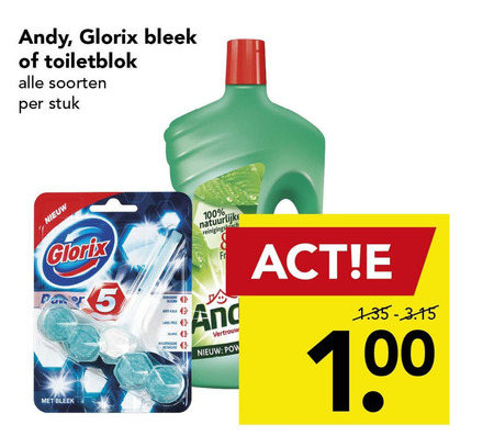 Andy   allesreiniger, bleekmiddel folder aanbieding bij  Deen - details