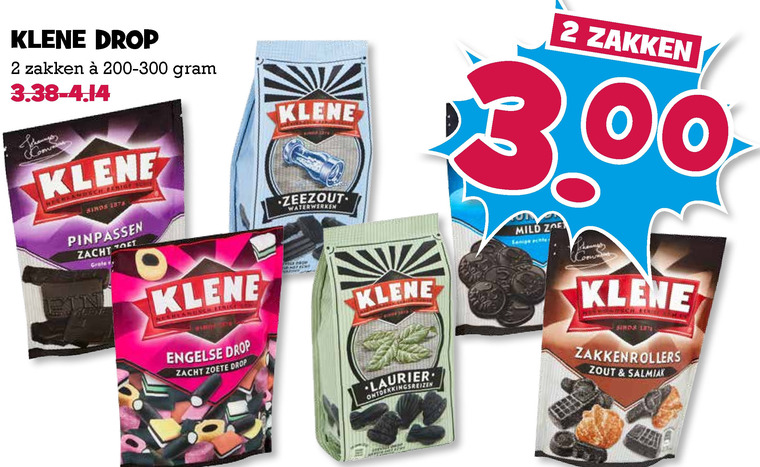 Klene   drop folder aanbieding bij  Boons Markt - details