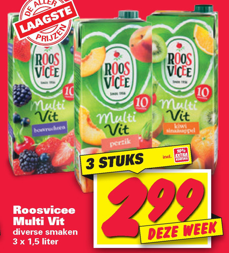 Roosvicee   fruitdrank folder aanbieding bij  Nettorama - details