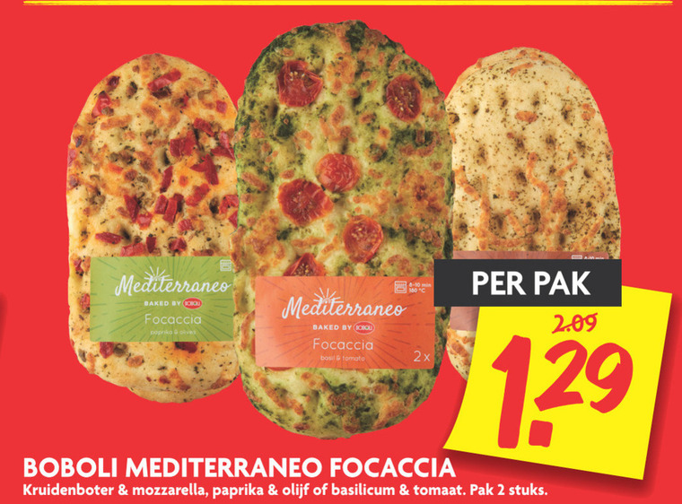 Boboli   focaccia folder aanbieding bij  Dekamarkt - details