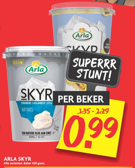 Arla   yoghurt, vruchtenyoghurt folder aanbieding bij  Dekamarkt - details