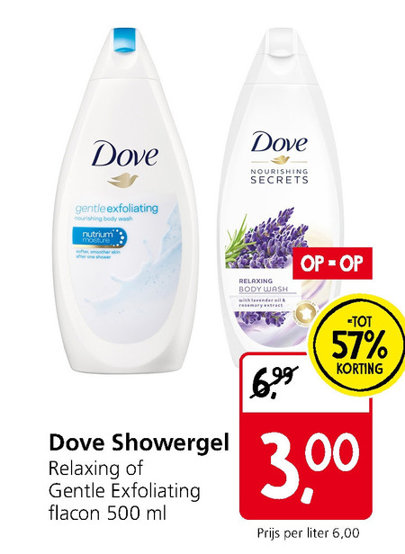 Dove   douchegel folder aanbieding bij  Jan Linders - details