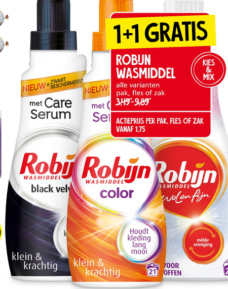 Robijn   wasmiddel folder aanbieding bij  Jan Linders - details