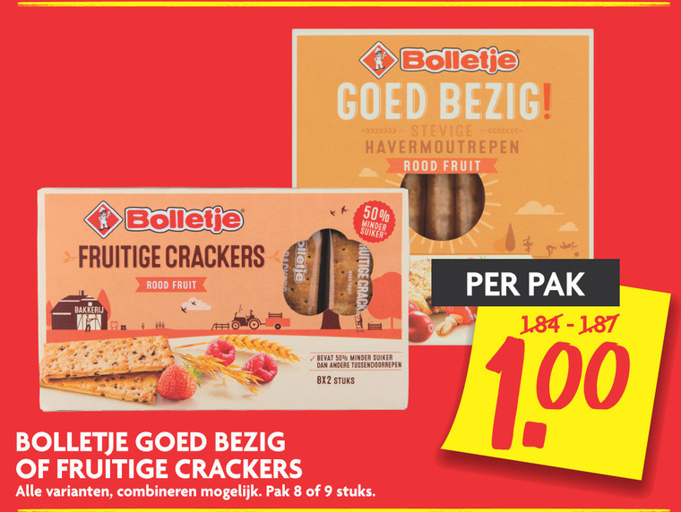 Bolletje   crackers folder aanbieding bij  Dekamarkt - details