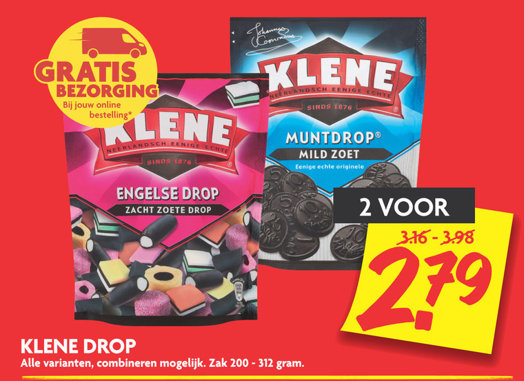 Klene   drop folder aanbieding bij  Dekamarkt - details