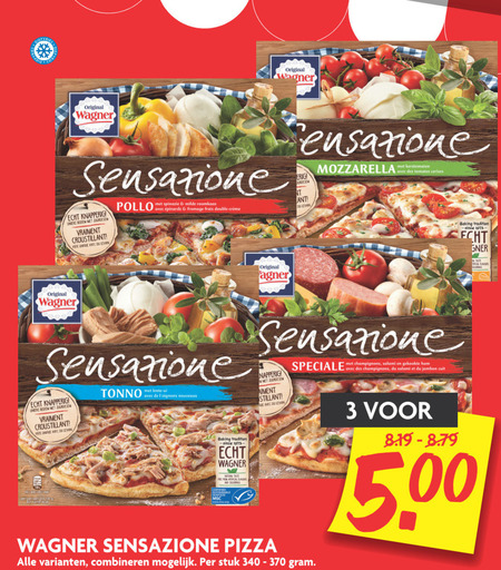 Wagner   diepvriespizza folder aanbieding bij  Dekamarkt - details