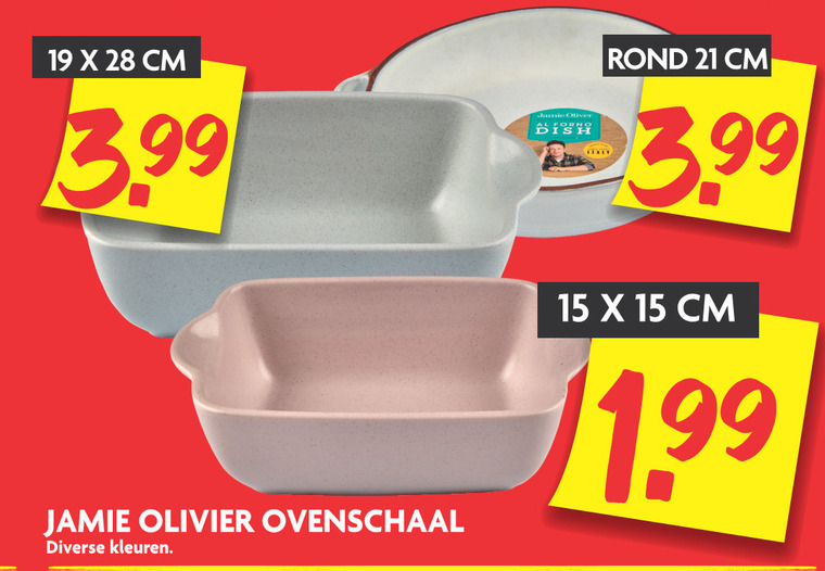 Jamie Oliver   ovenschaal folder aanbieding bij  Dekamarkt - details