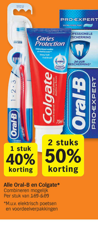 Oral-B   tandpasta, tandenborstel folder aanbieding bij  Albert Heijn - details