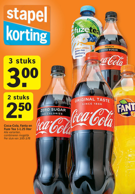 Coca-Cola   frisdrank, ice tea folder aanbieding bij  Albert Heijn - details