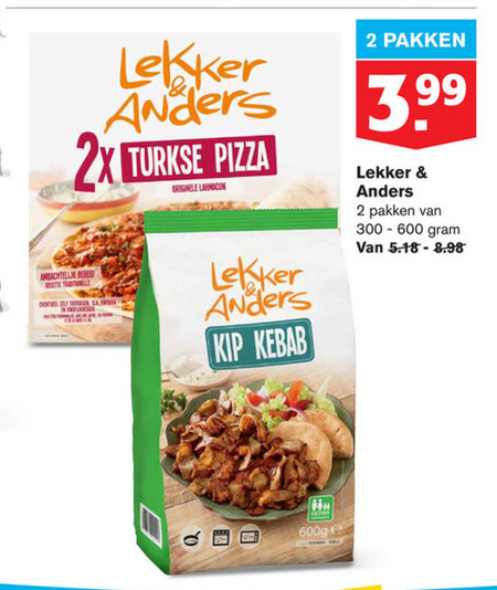 Lekker en Anders   diepvriespizza folder aanbieding bij  Hoogvliet - details