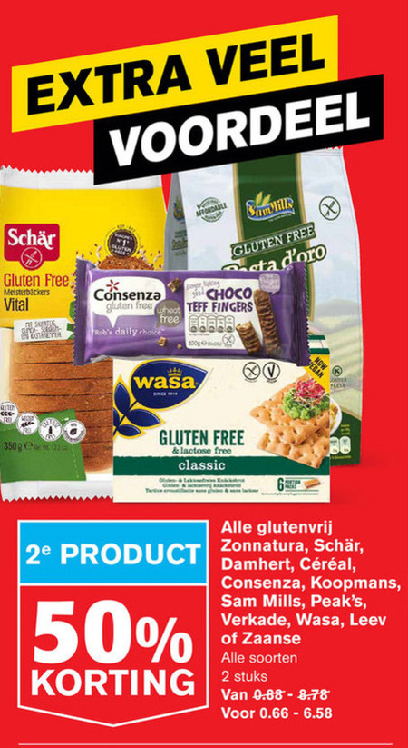 Leev   glutenvrijassortiment folder aanbieding bij  Hoogvliet - details