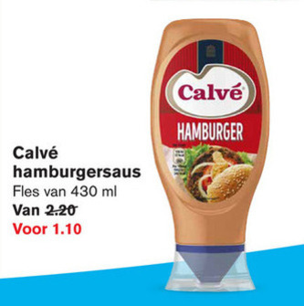 Calve   snacksaus folder aanbieding bij  Hoogvliet - details