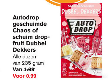 Autodrop   snoep folder aanbieding bij  Hoogvliet - details