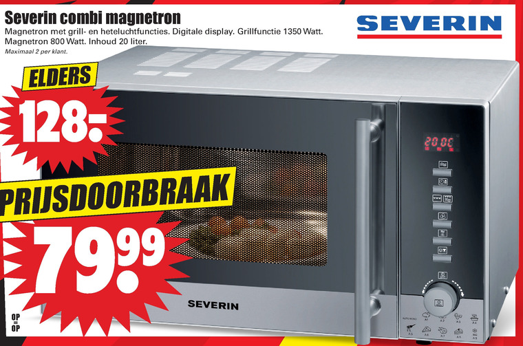 Severin   combimagnetron folder aanbieding bij  Dirk - details