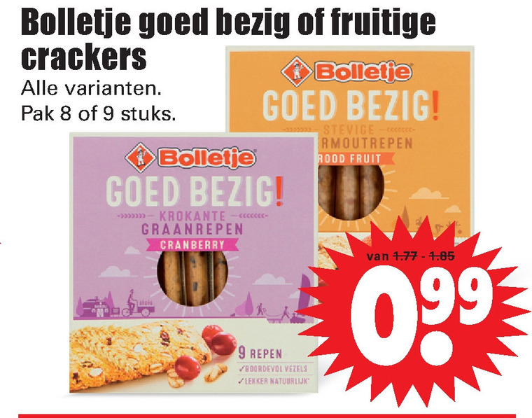 Bolletje   crackers folder aanbieding bij  Dirk - details