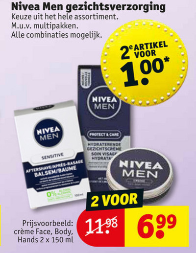 Nivea   heren gezichtsverzorging folder aanbieding bij  Kruidvat - details