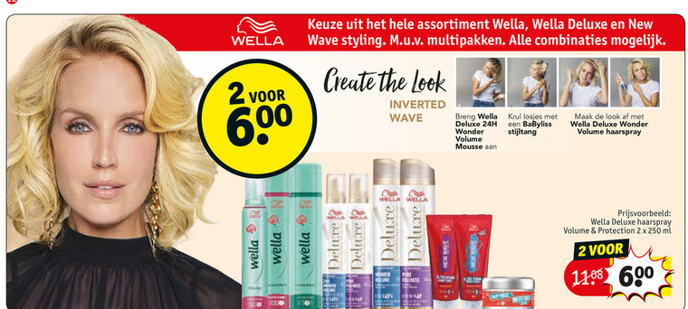 New Wave   hairspray, haargel folder aanbieding bij  Kruidvat - details