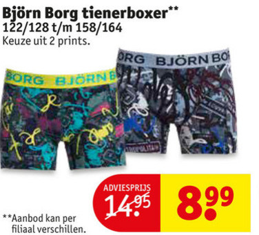 Associëren Isolator Peer Bjorn Borg jongensboxershort folder aanbieding bij Kruidvat - details