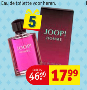 Joop   eau de toilette folder aanbieding bij  Kruidvat - details