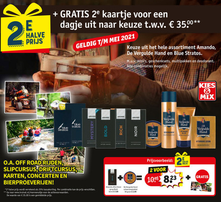 De Vergulde Hand   aftershave, scheerzeep folder aanbieding bij  Kruidvat - details