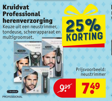 Kruidvat Huismerk   tondeuse, elektrisch scheerapparaat folder aanbieding bij  Kruidvat - details