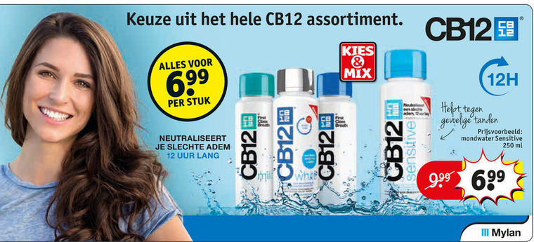 CB12   mondwater folder aanbieding bij  Kruidvat - details