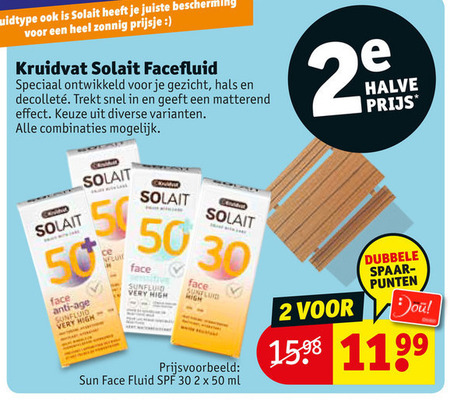 Kruidvat Huismerk   zonnebrandolie folder aanbieding bij  Kruidvat - details